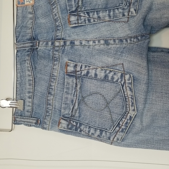 Z. Cavaricci SZ 5 JRS Light Wash Rigid Denim / Jean Capri Pants Retro Style - Picture 7 of 14